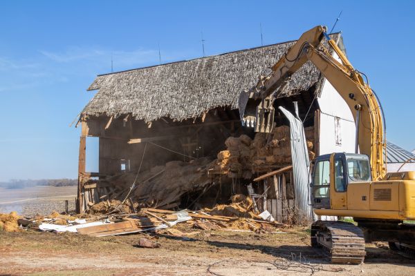 Barn Demolition in Stockbridge
