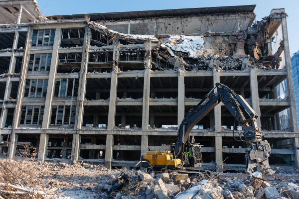 Commercial Building Demolition in Stockbridge