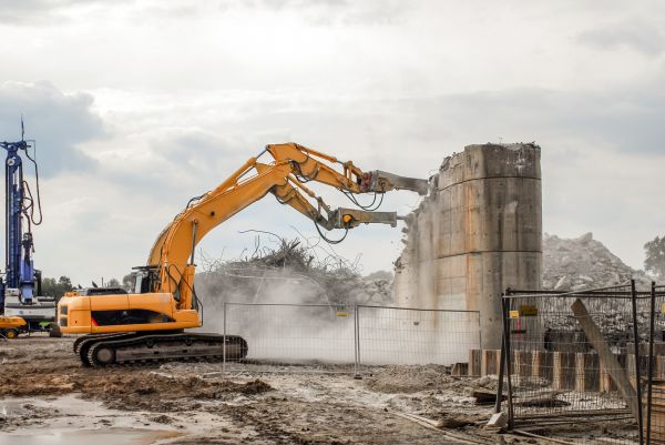 Silo Demolition in Stockbridge