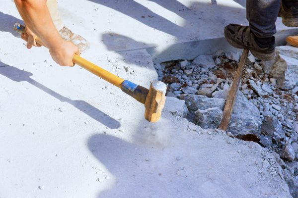 Concrete Pavement Demolition in Stockbridge