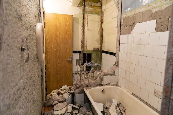 Shower Tile Demolition in Stockbridge